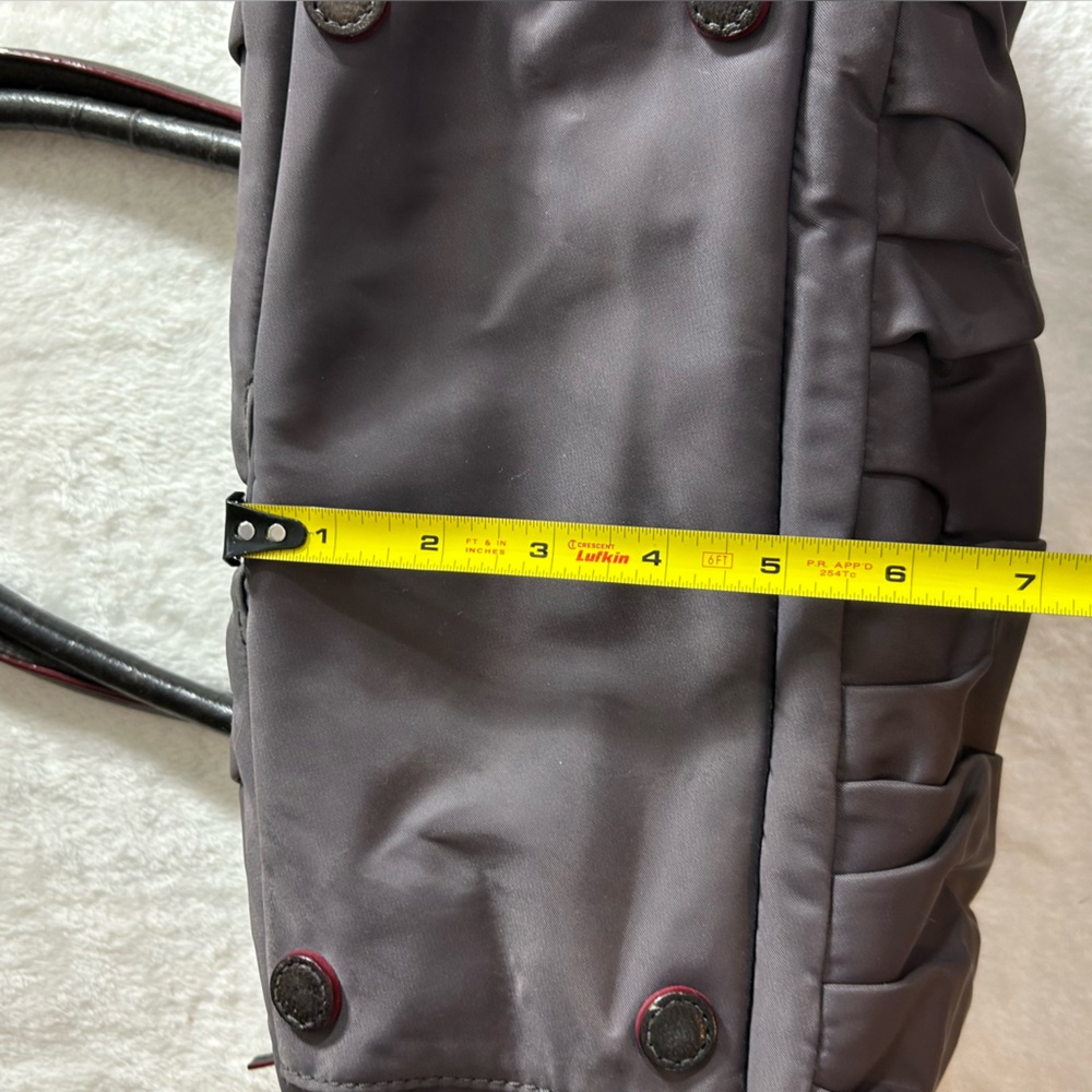 MZ Wallace Graphite Nylon Shoulder Bag with Leather Handles - Picture 9 of 13